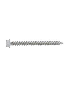 1 1/4" Hex Screw White 100 Box