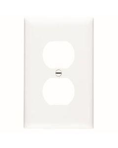 WALL PLATE RECEPT WHITE