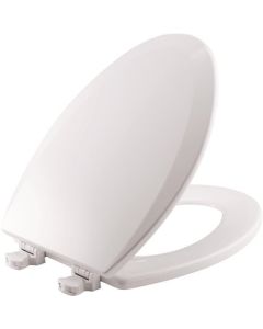 ELONGATED TOILET SEAT WHT