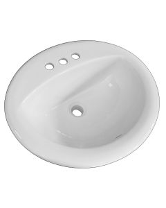 LAV 20X17 OVAL BOWL WHITE