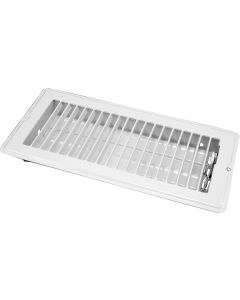 4"x10" Floor Register White