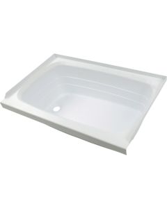 TUB 60X30 WHITE LHD PLAST