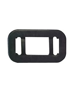 Black grommet, flush mount