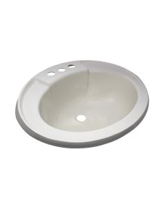 PLASTIC LAVATORY 17"x20" BONE