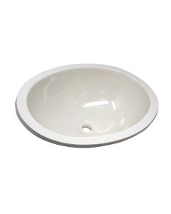 BONE 12"x 15" PLASTIC LAVATORY