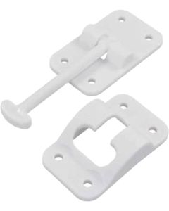 3-1/2" T-Style Door Holder, Wh