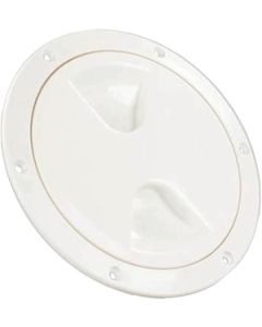 4" Access/Deck Plate, White