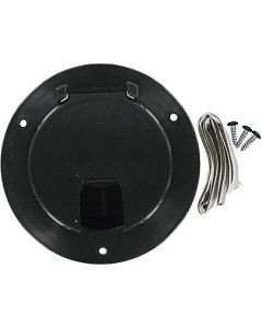 Cable Hatch, Round - Black