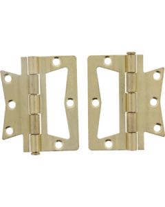 Non-Mortise Hinge - Brass Pair